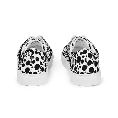 Men's Lace-Up Canvas Shoes - Dappled Shadow Dance