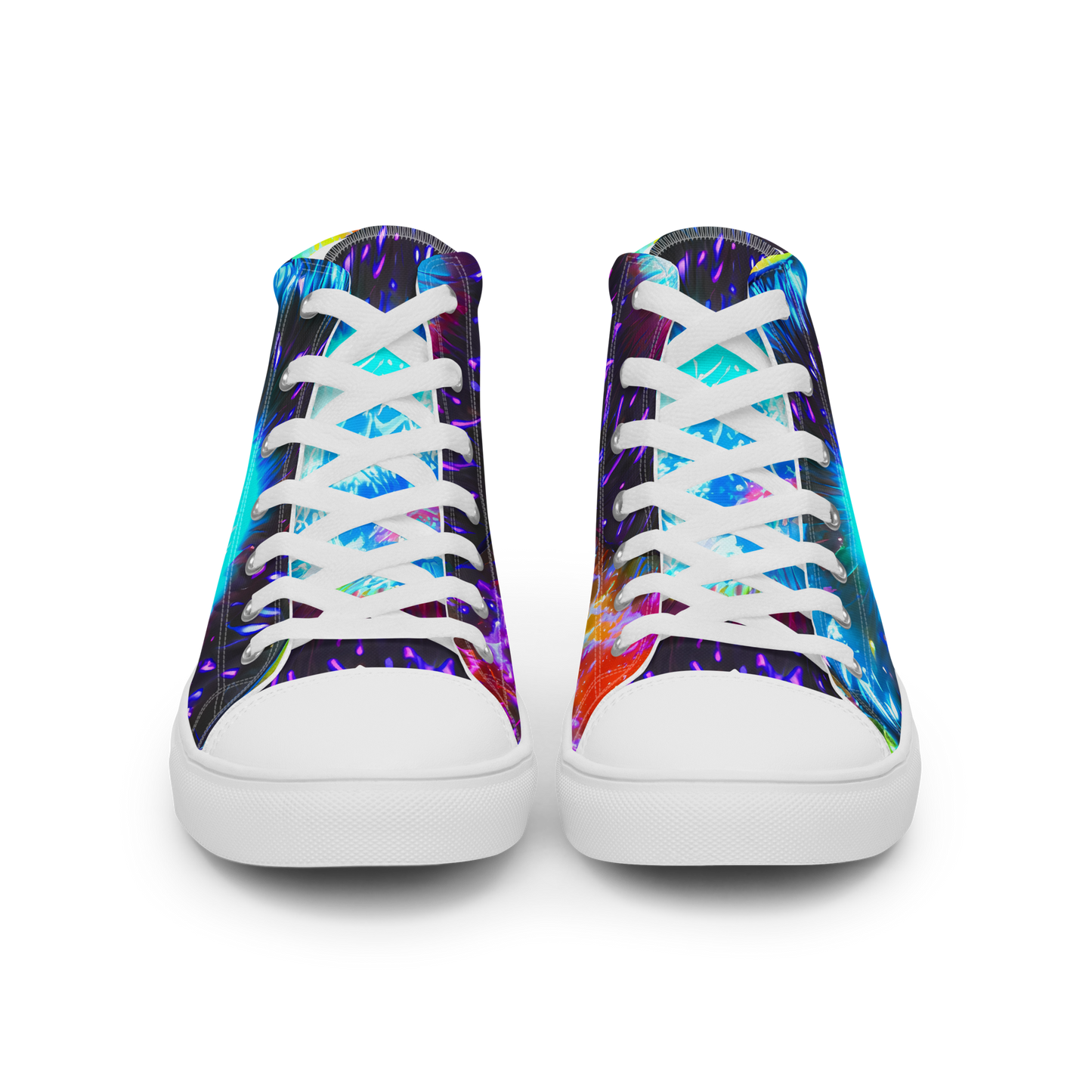 Women's High Top Canvas Shoes - Vriesian Vortex