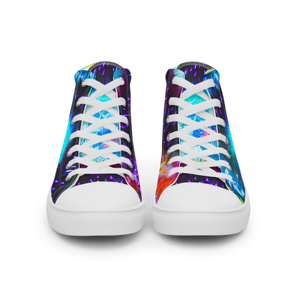 Women's High Top Canvas Shoes - Vriesian Vortex