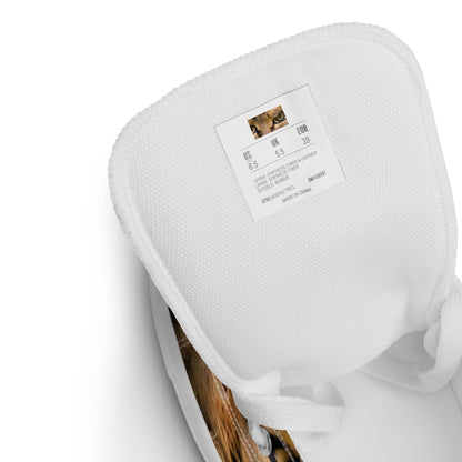 Women's High Top Canvas Shoes - Feline Whisper