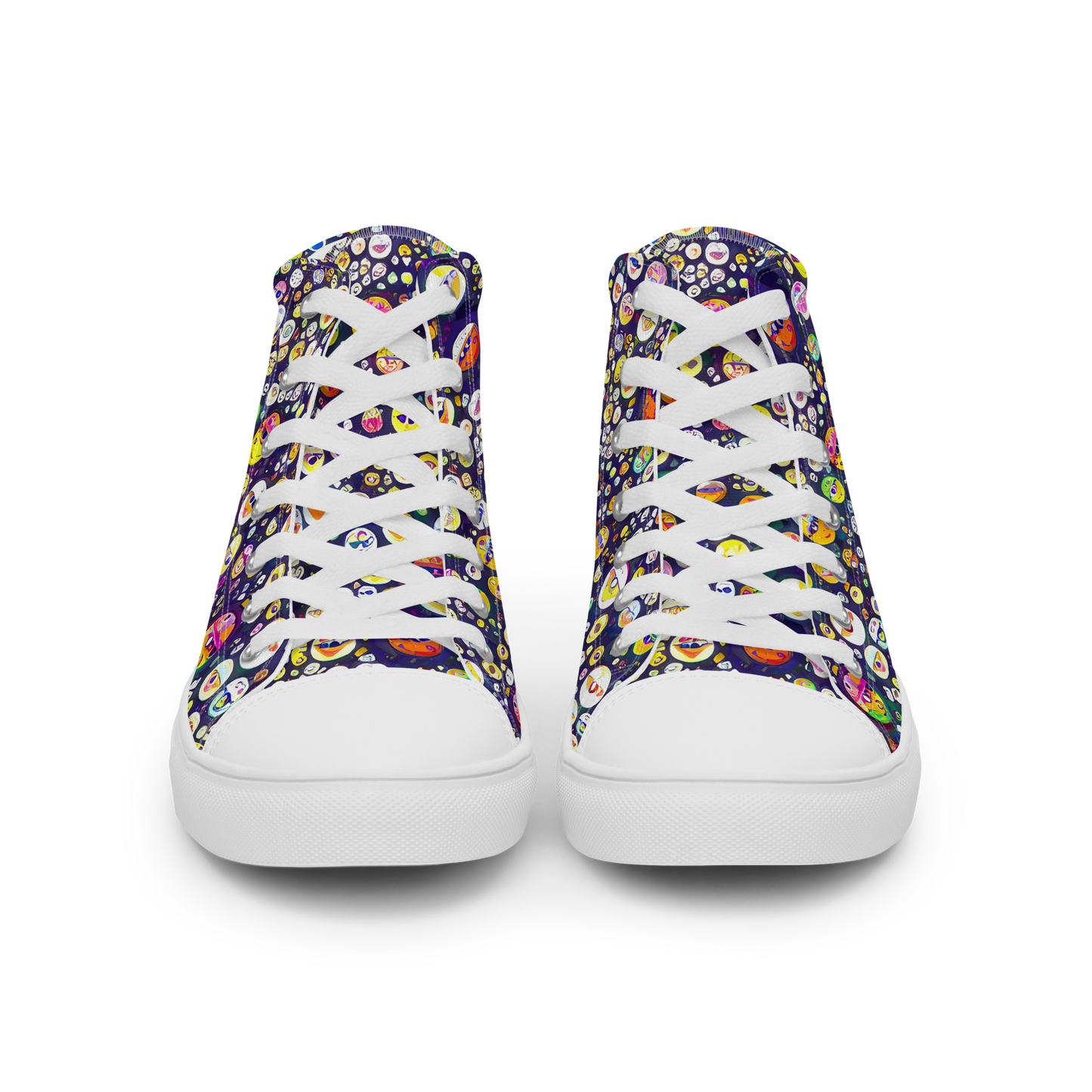 Women's High Top Canvas Shoes - Whimsical Eyescape