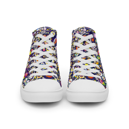 Women's High Top Canvas Shoes - Whimsical Eyescape