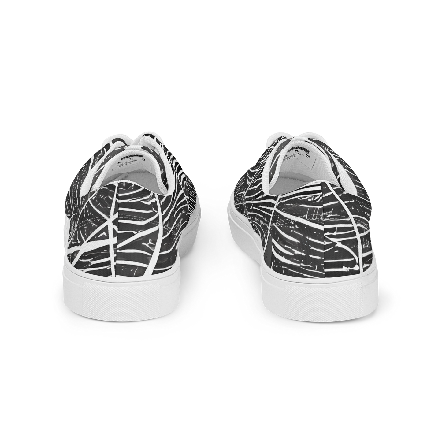 Women's Lace-Up Canvas Shoes - Silver Echo