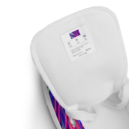 Women's High Top Canvas Shoes - Nebula Noodles