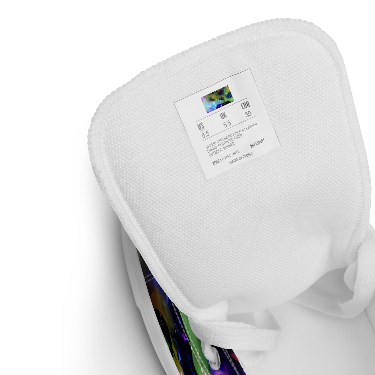 Women's High Top Canvas Shoes - Fantasy Spiral