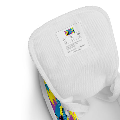 Women's High Top Canvas Shoes - Galactic Sprawl