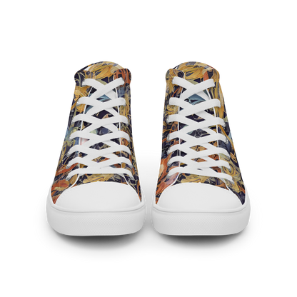 Women's High Top Canvas Shoes - Quantum Symmetry