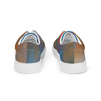 Women's Lace-Up Canvas Shoes - Inferno Ballet