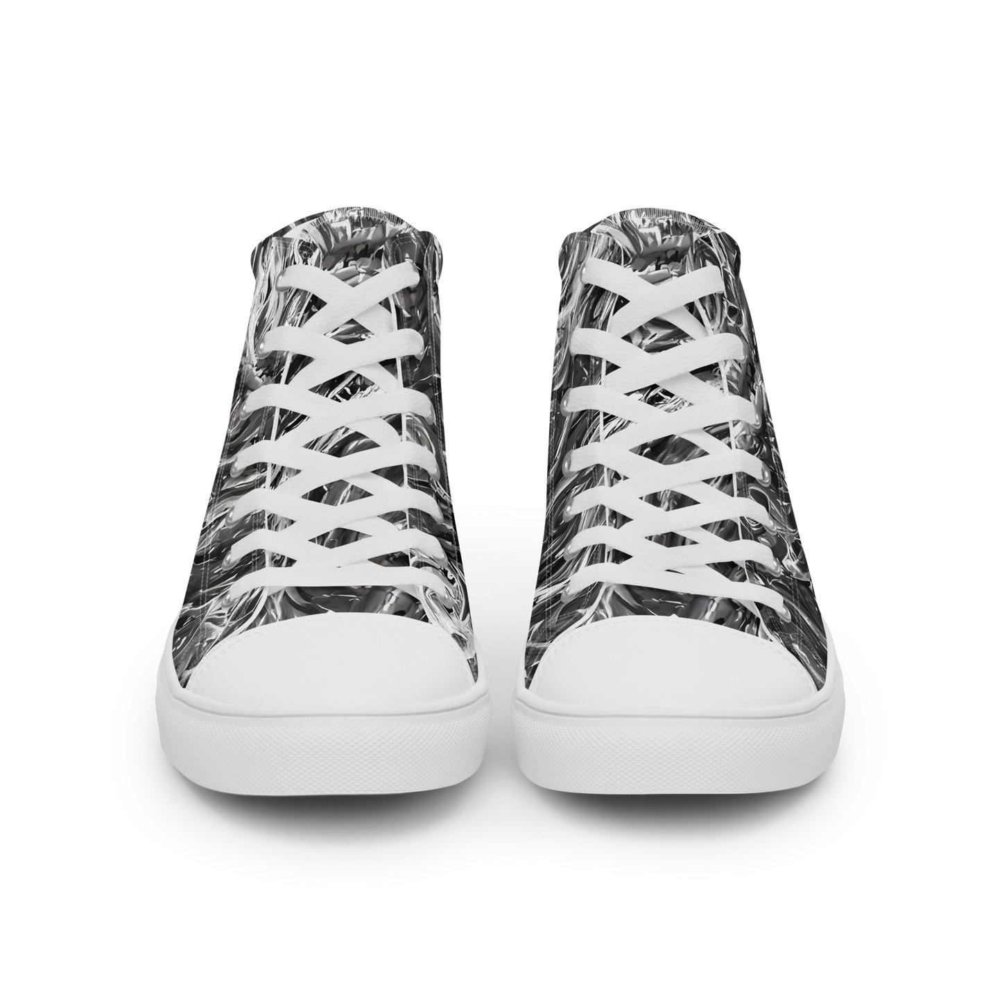 Men's High Top Canvas Shoes - Nebulous Night