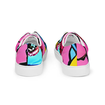 Women's Lace-Up Canvas Shoes - Barbier Bloom