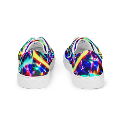 Women's Lace-Up Canvas Shoes - Fynesian Galaxy