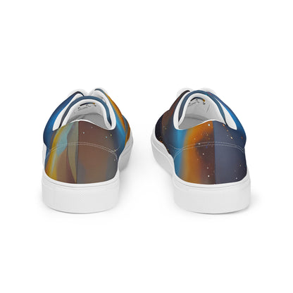 Women's Lace-Up Canvas Shoes - Chromatique Veil