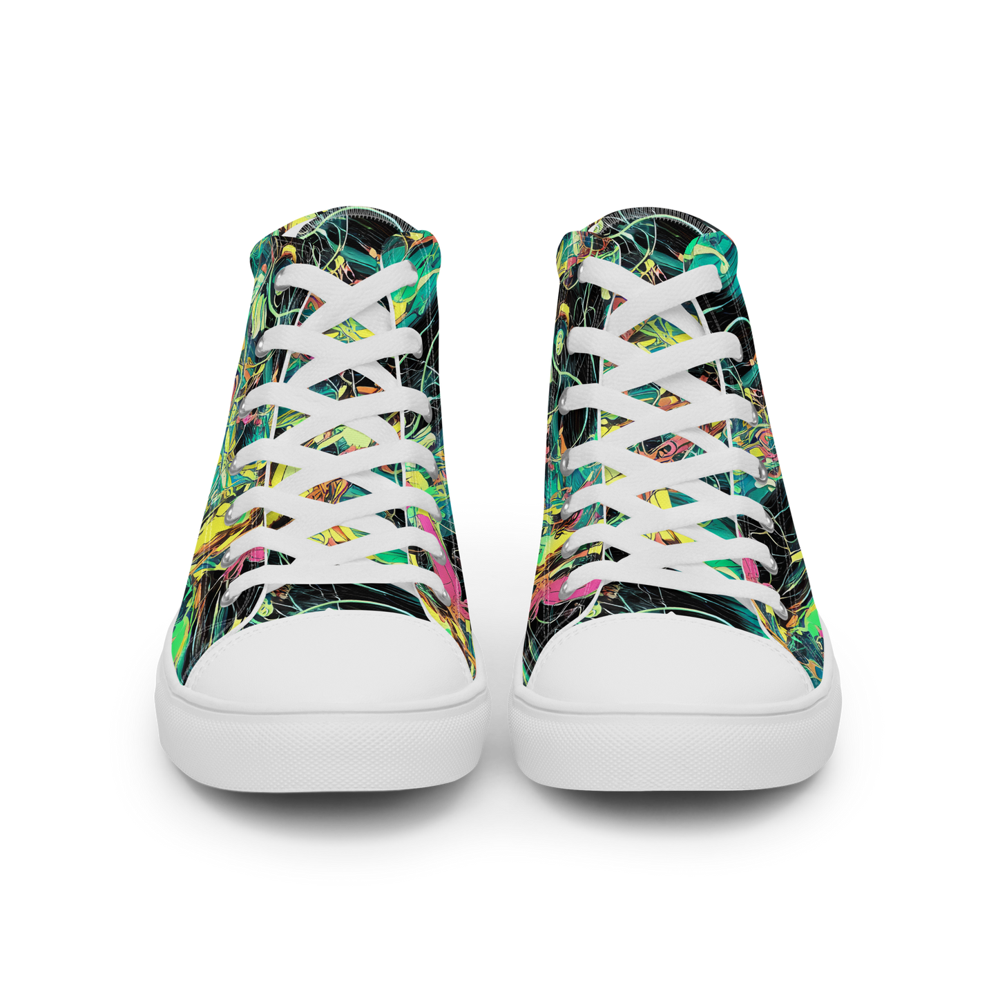 Women's High Top Canvas Shoes - Cyborg Whirl