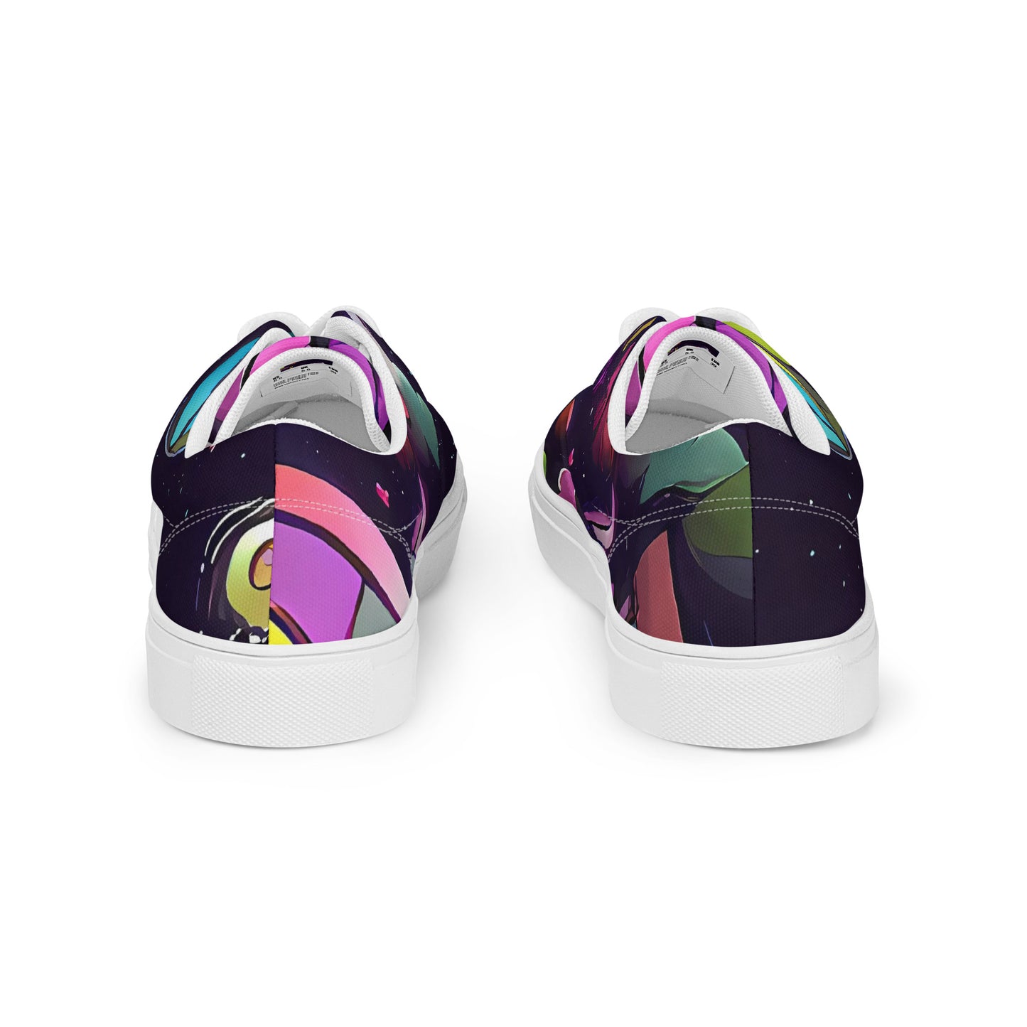 Women's Lace-Up Canvas Shoes - Galactic Playground