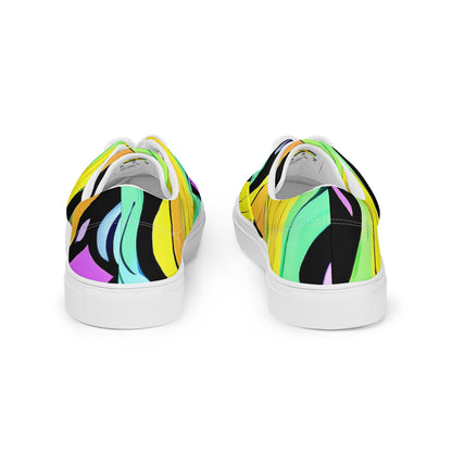 Women's Lace-Up Canvas Shoes - Sillman Swirl