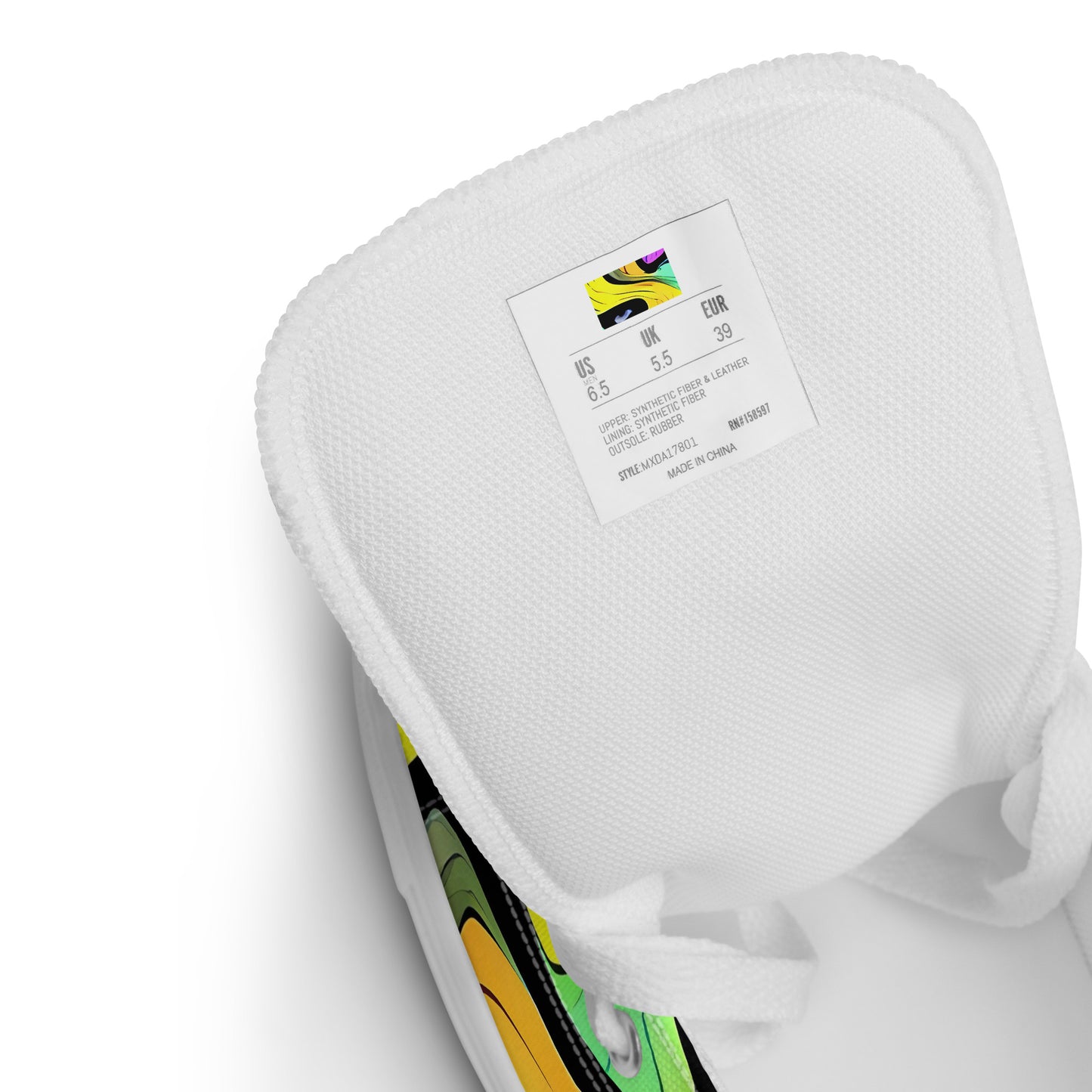 Women's High Top Canvas Shoes - Sillman Swirl