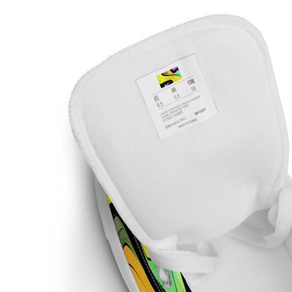 Women's High Top Canvas Shoes - Sillman Swirl