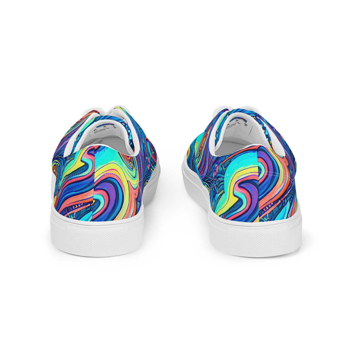 Women's Lace-Up Canvas Shoes - Echoes of Vortex
