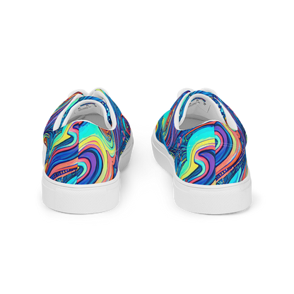 Women's Lace-Up Canvas Shoes - Echoes of Vortex