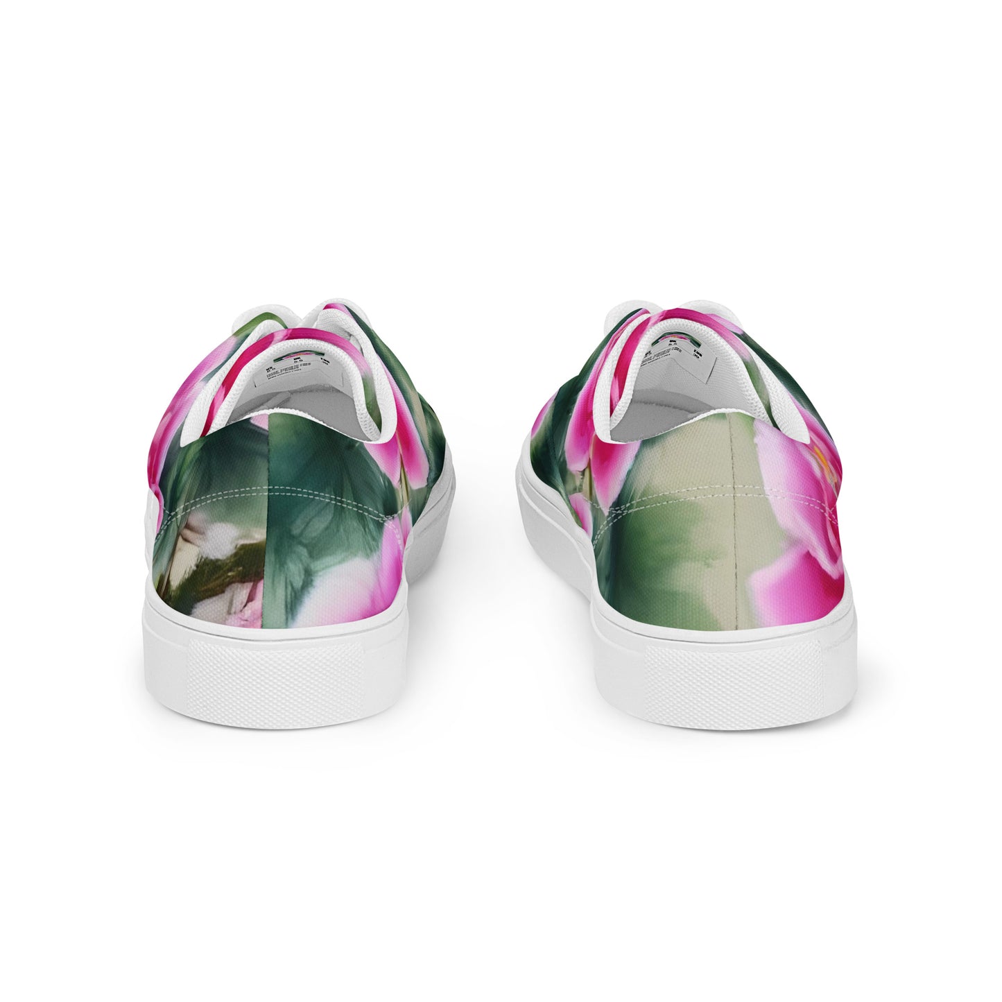 Women's Lace-Up Canvas Shoes - Blossom Reverie