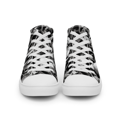 Men's High Top Canvas Shoes - Fluid Monochrome