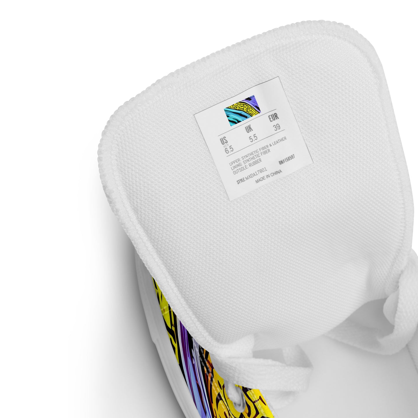 Women's High Top Canvas Shoes - Orbiting Orbs