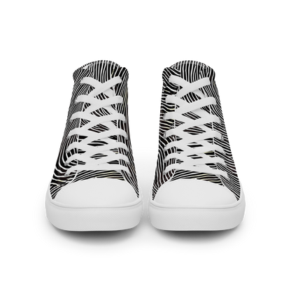 Men's High Top Canvas Shoes - Silent Currents