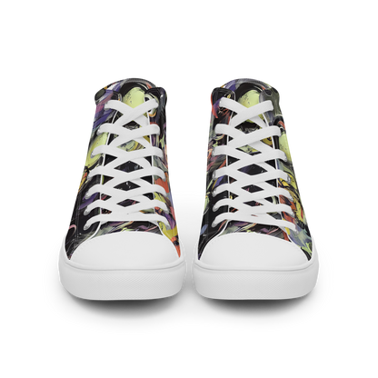 Men's High Top Canvas Shoes - Fires of the Void