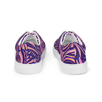 Women's Lace-Up Canvas Shoes - Ethereal Etch