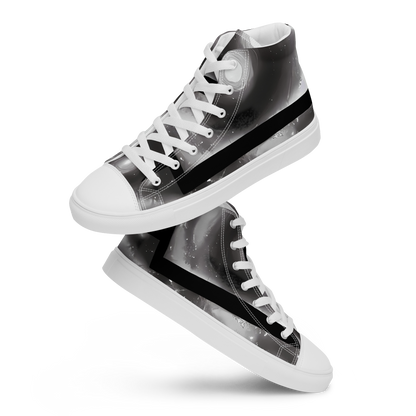 Men's High Top Canvas Shoes - Arbus Whorls