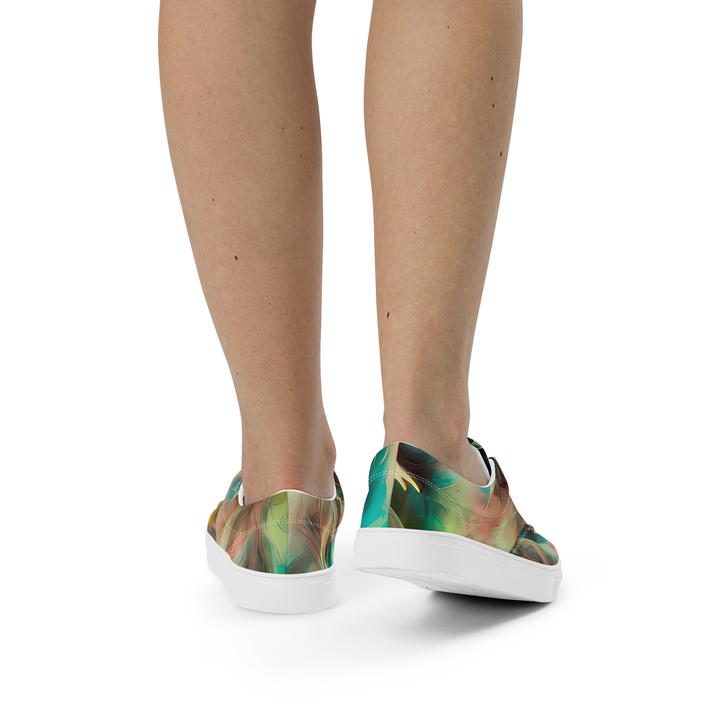 Women's Lace-Up Canvas Shoes - Enchanted Fusion