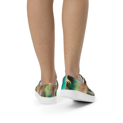 Women's Lace-Up Canvas Shoes - Enchanted Fusion