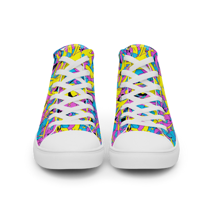 Men's High Top Canvas Shoes - Neon Jive