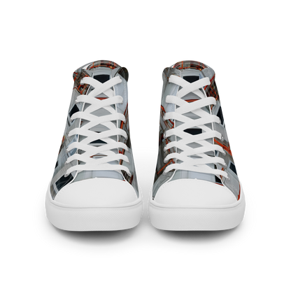 Women's High Top Canvas Shoes - Industrial Reverie