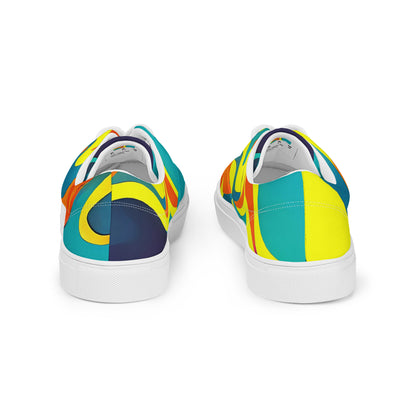 Women's Lace-Up Canvas Shoes - Mythic Maelstrom