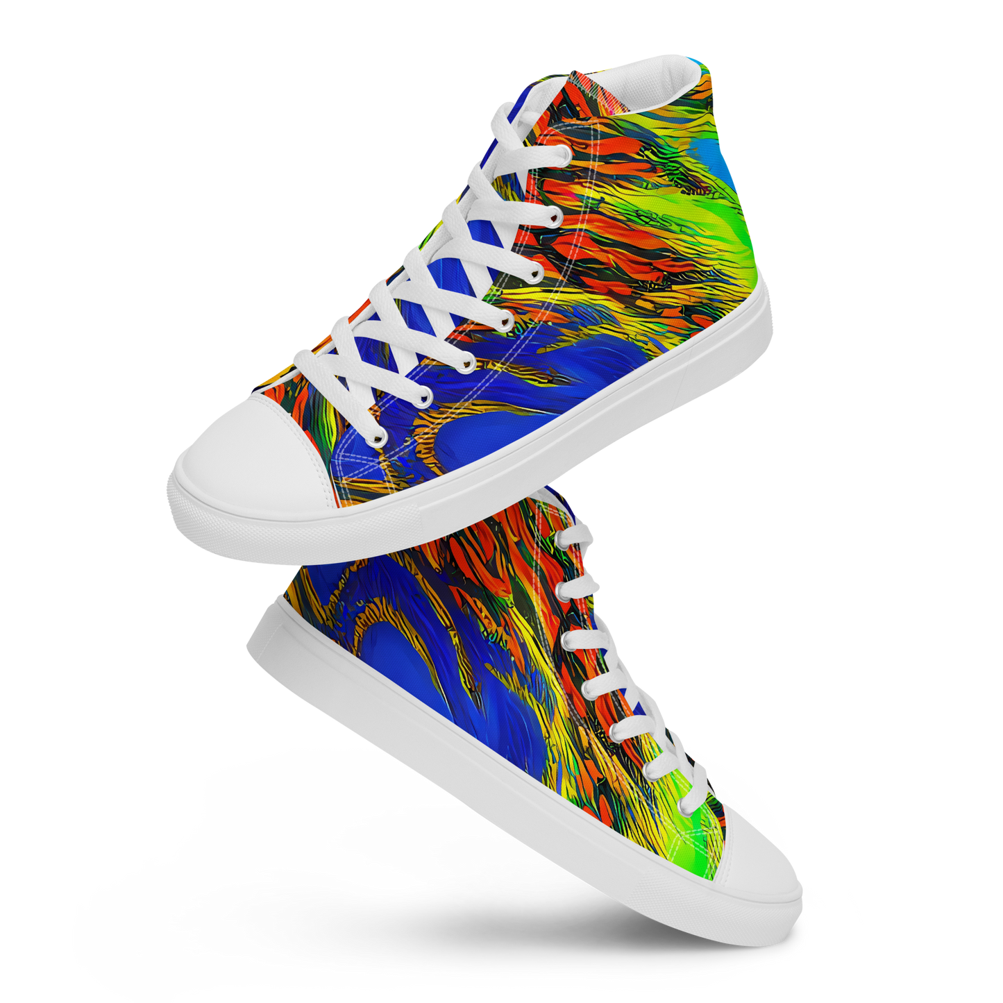 Women's High Top Canvas Shoes - Hodgkin's Blaze