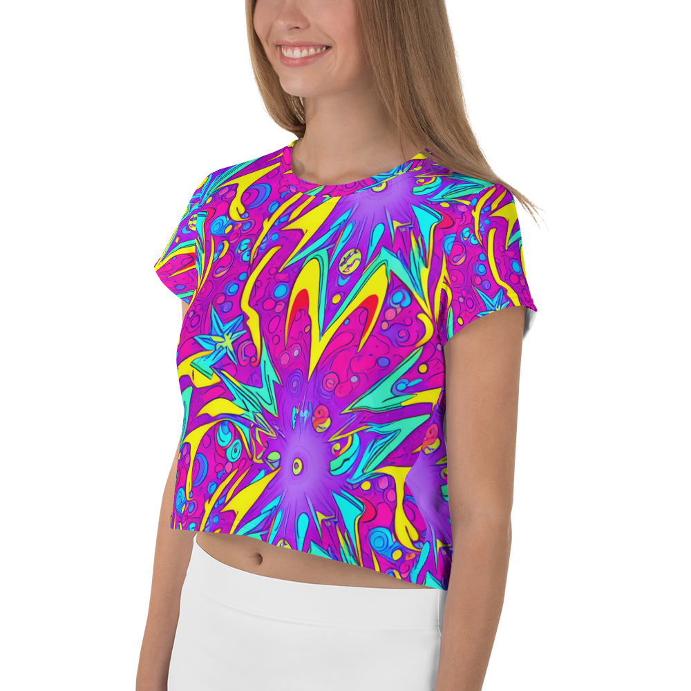 Women's Crop Tee - Nebula Radiance