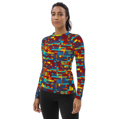 Women's Rash Guard - Astral Grid