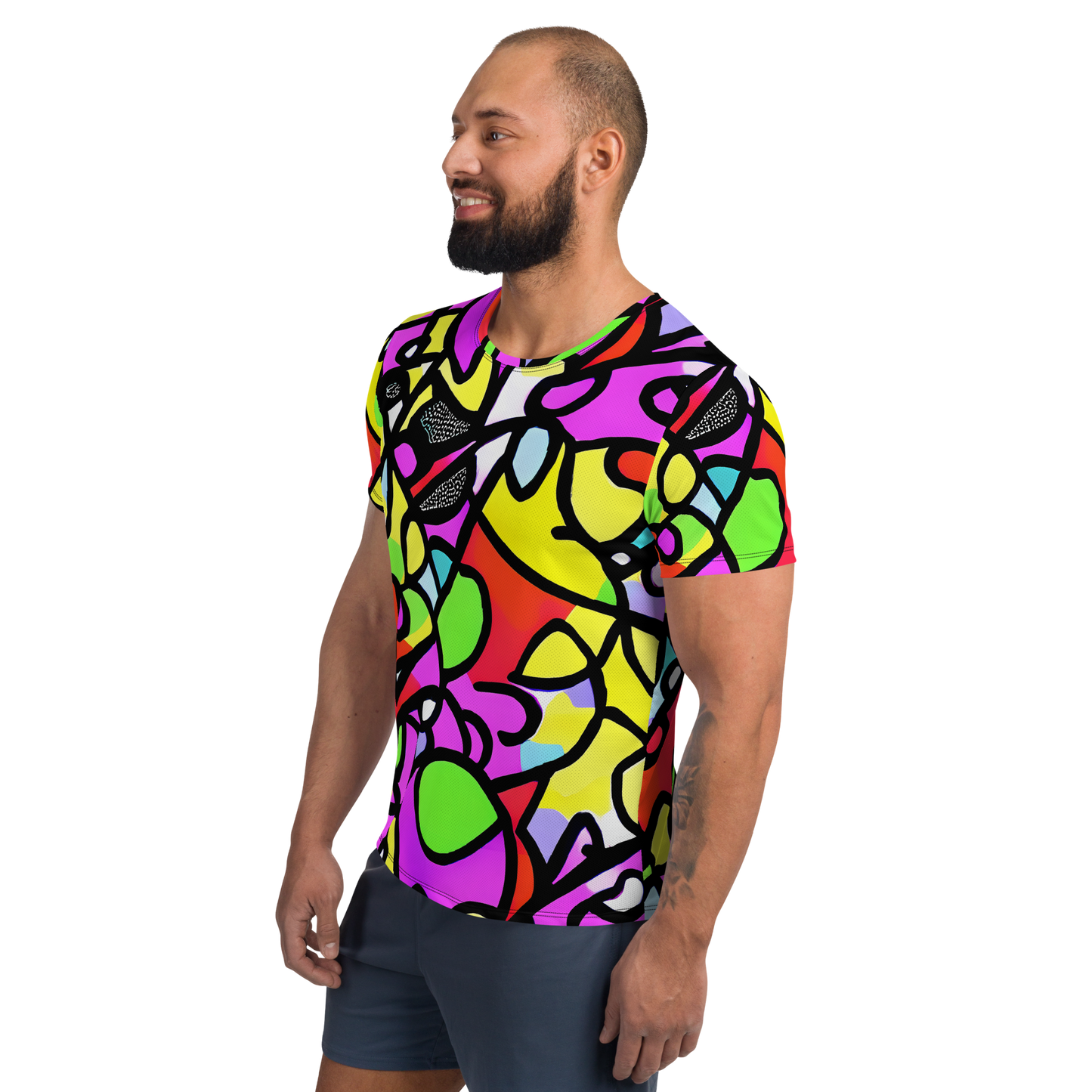 Men's Athletic T-Shirt - Vivid Serenade