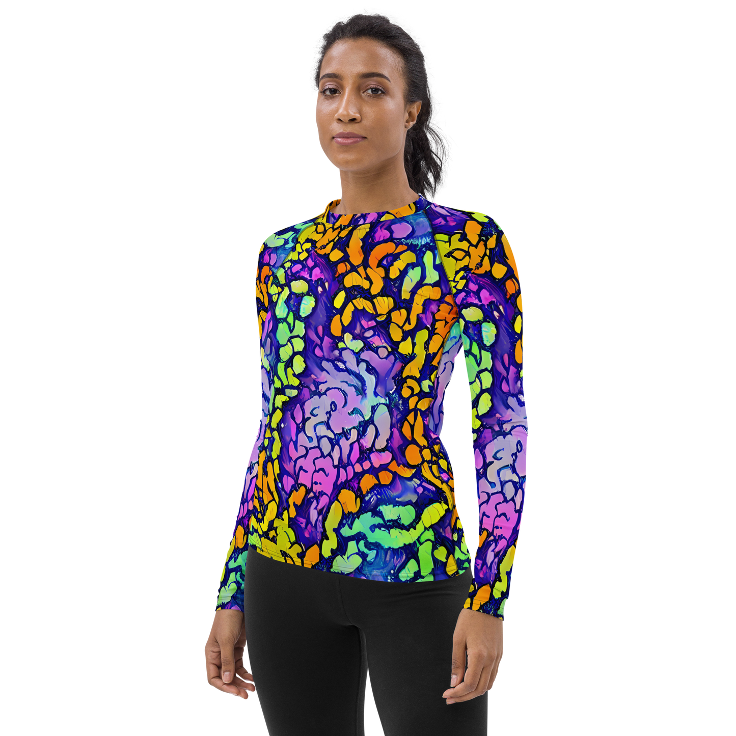 Women's Rash Guard - Surreal Waveforms