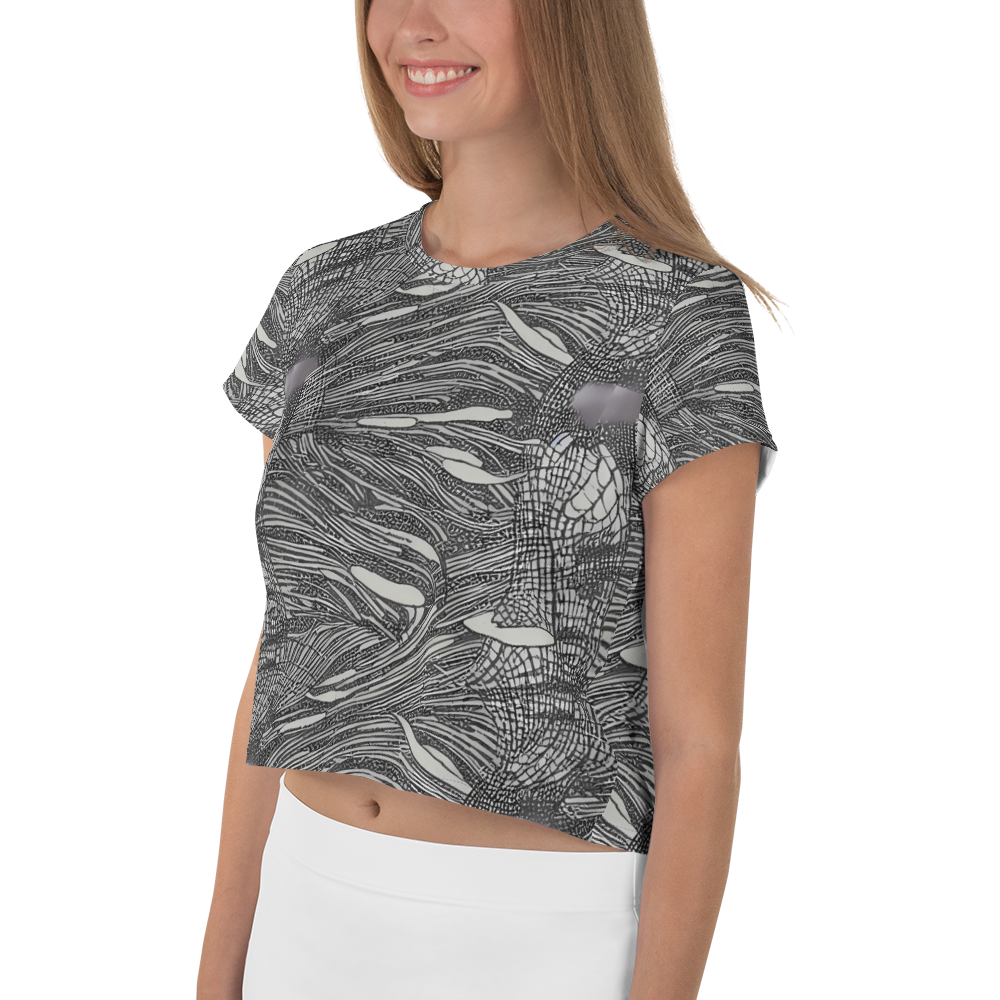 Women's Crop Tee - Sable Currents