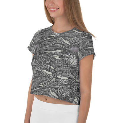 Women's Crop Tee - Sable Currents