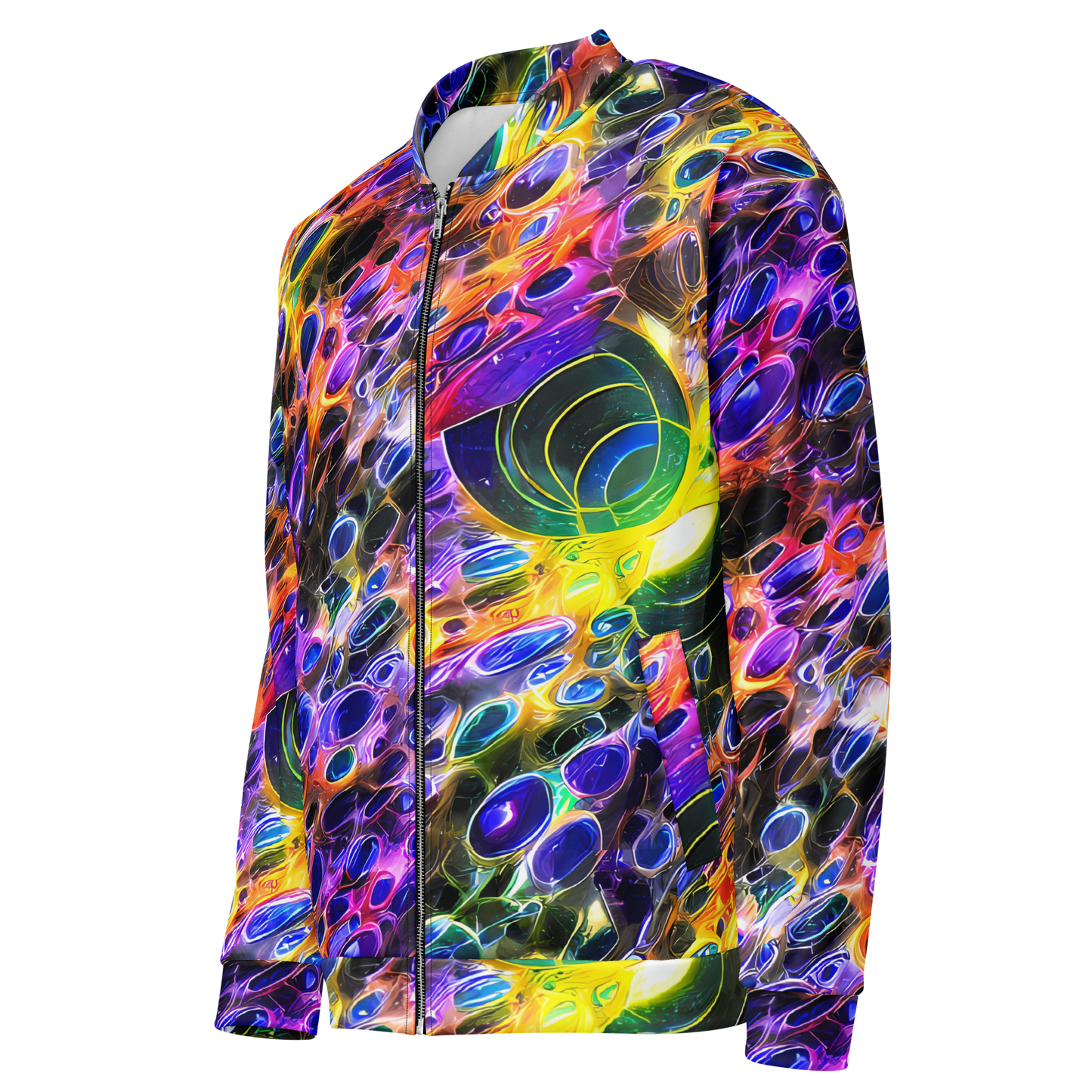 Bomber Jacket - Neon Orbits