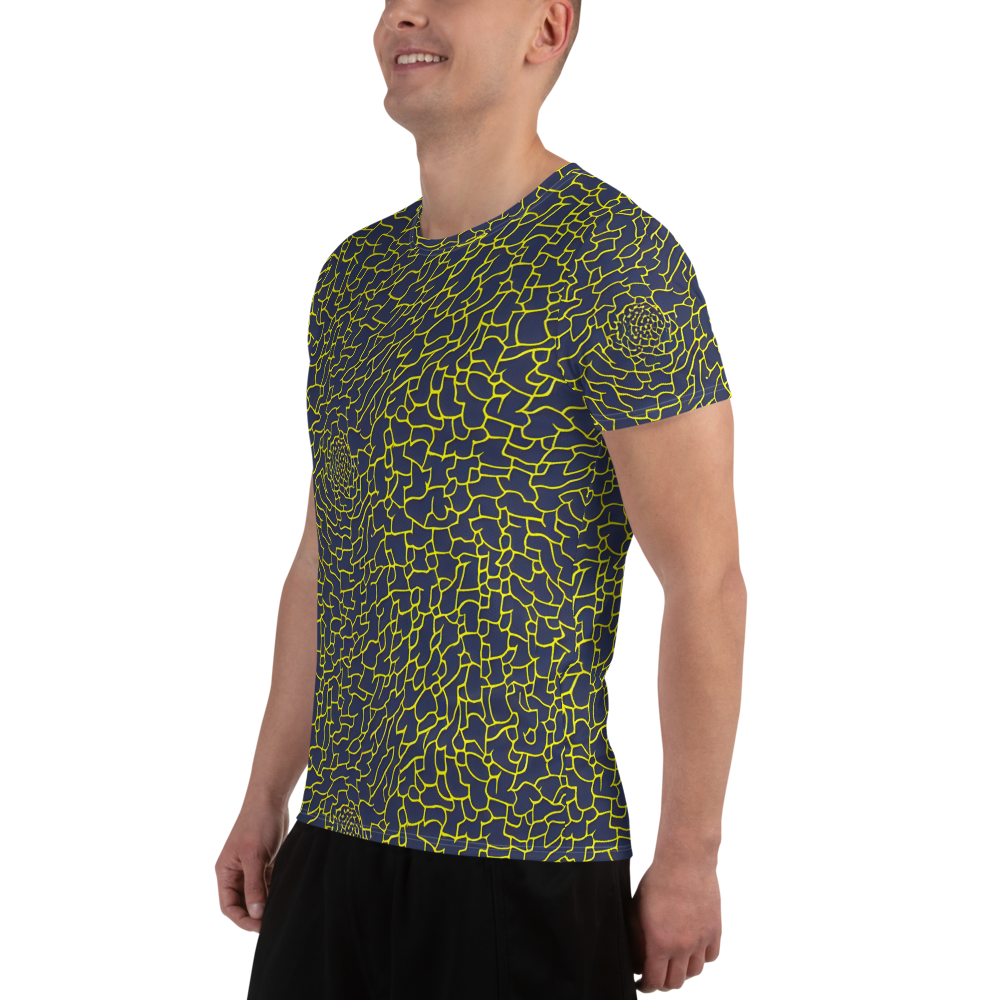 Men's Athletic T-Shirt - Nightshade Maze