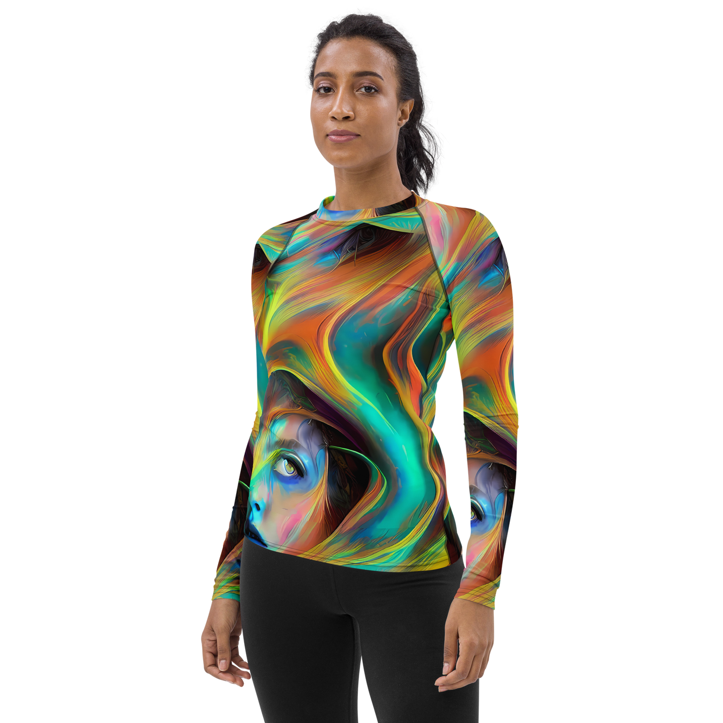 Women's Rash Guard - Dreamweaver Fusion