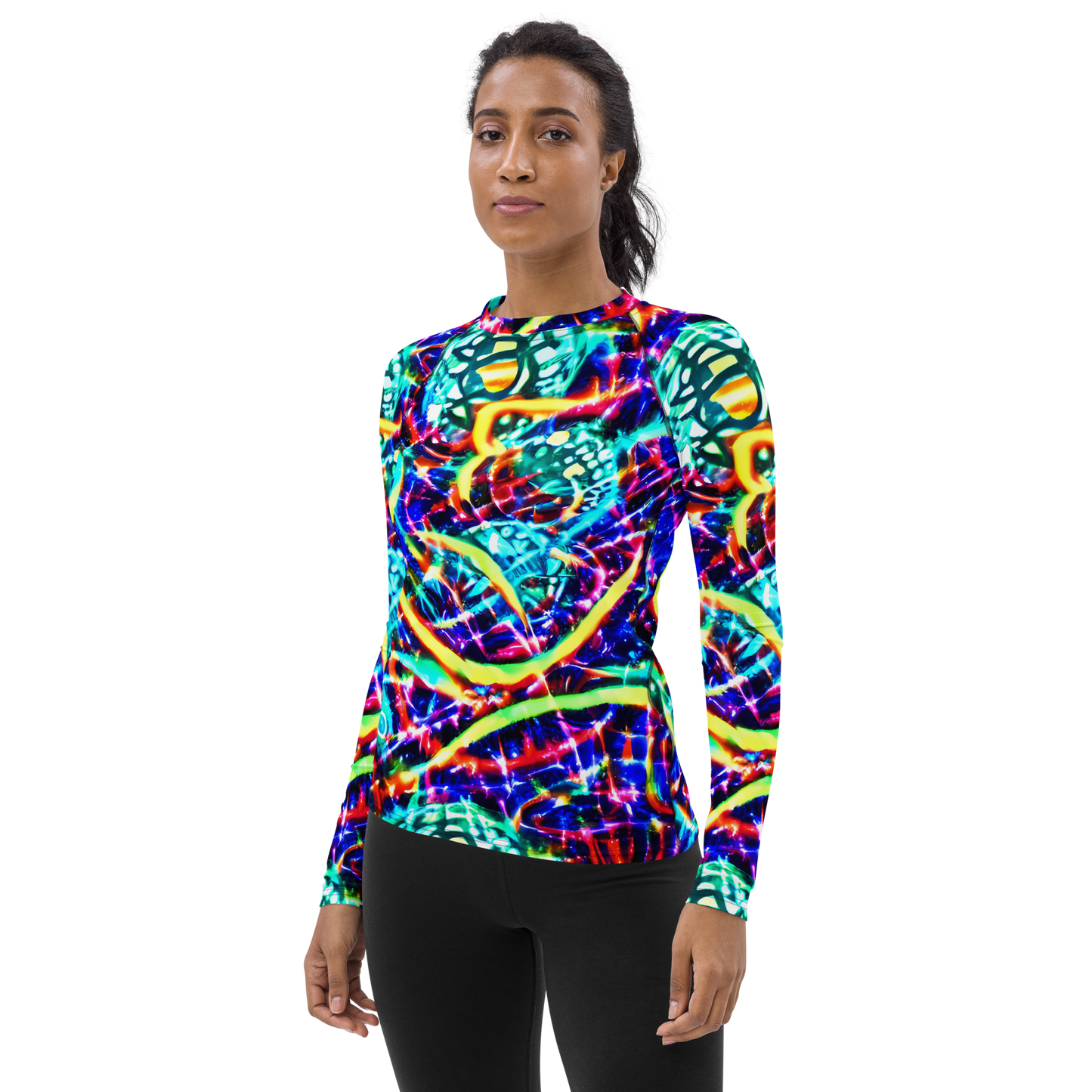 Women's Rash Guard - Fynesian Galaxy