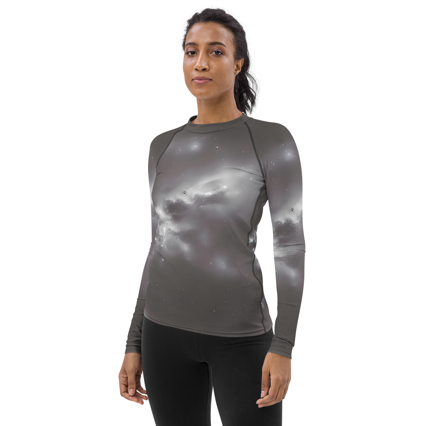 Women's Rash Guard - Silver Nebula