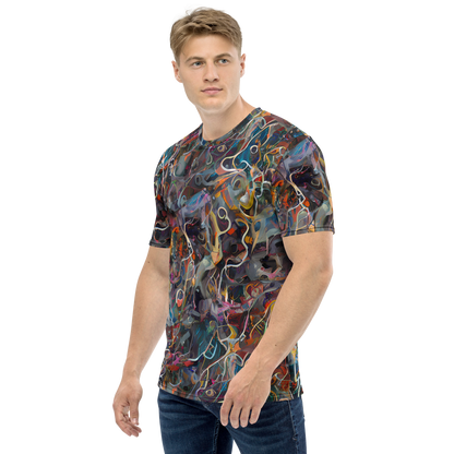 Men's Crew Neck T-Shirt - Chromatic Entanglement