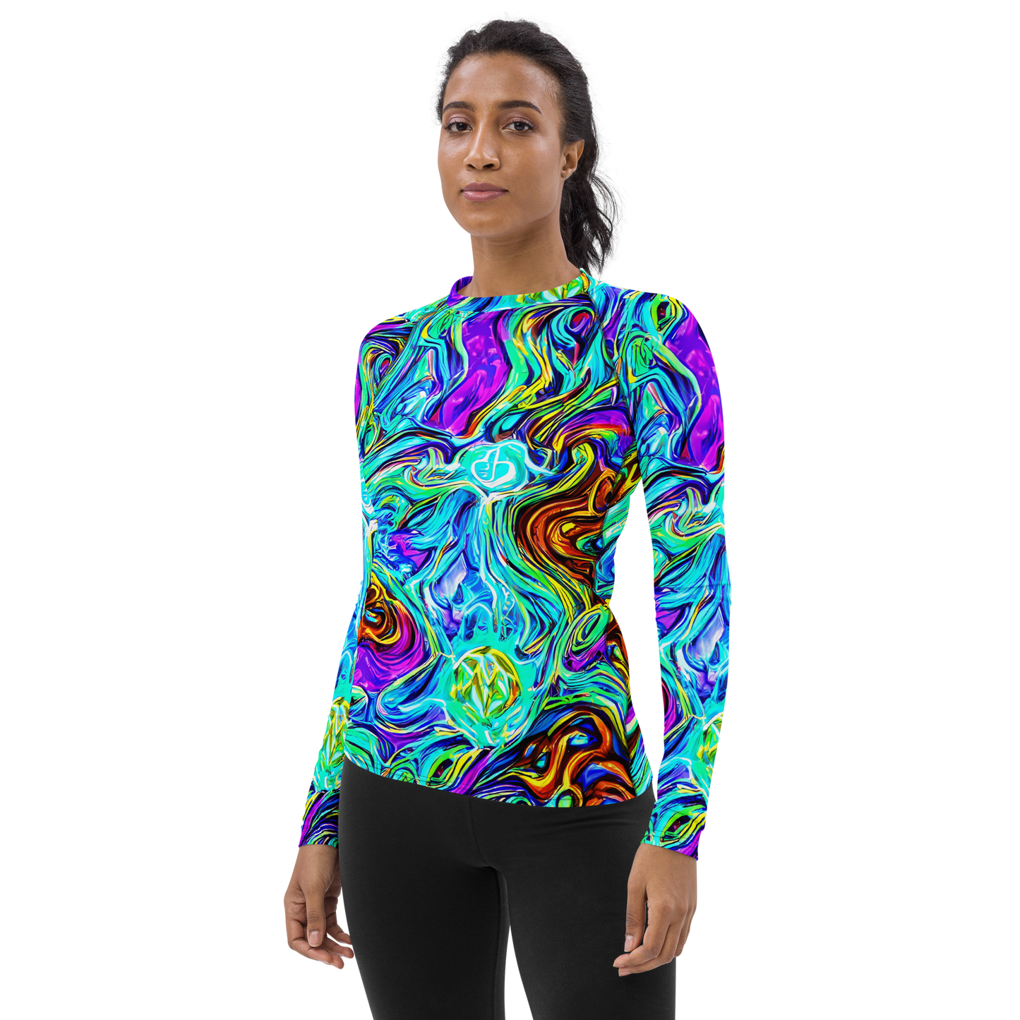 Women's Rash Guard - Mystic Iridescence