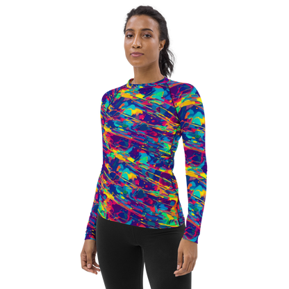 Women's Rash Guard - Spectrum Streaks